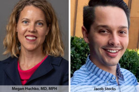 Dr. Megan Huchko and Jacob Stocks, Duke Global Health Institute